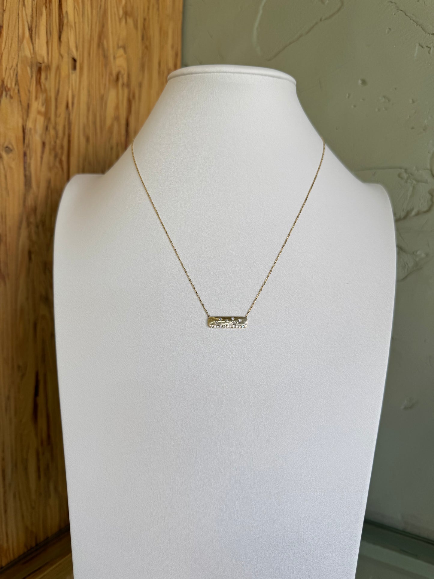 Pavé Bar Necklace