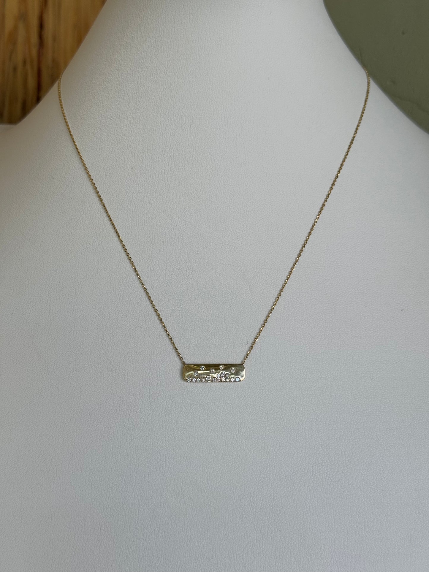 Pavé Bar Necklace
