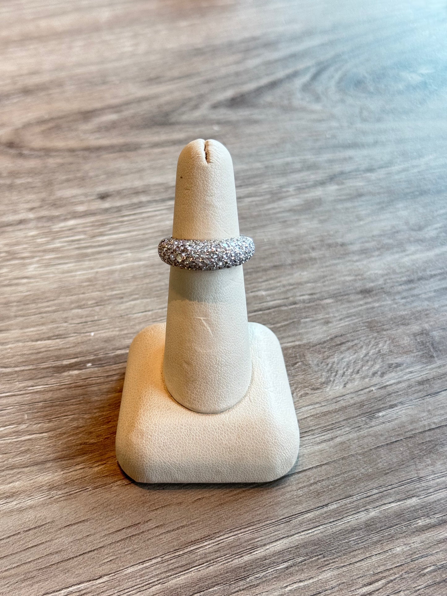2.18 CTW Domed Pavé Band