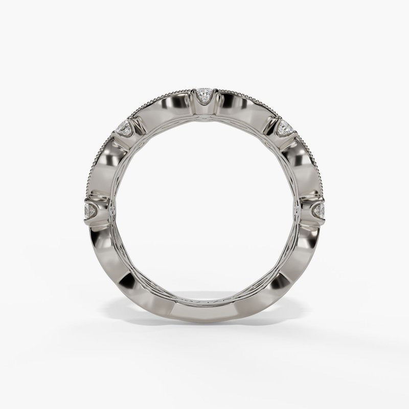 Marquise Station Diamond Fashion Band