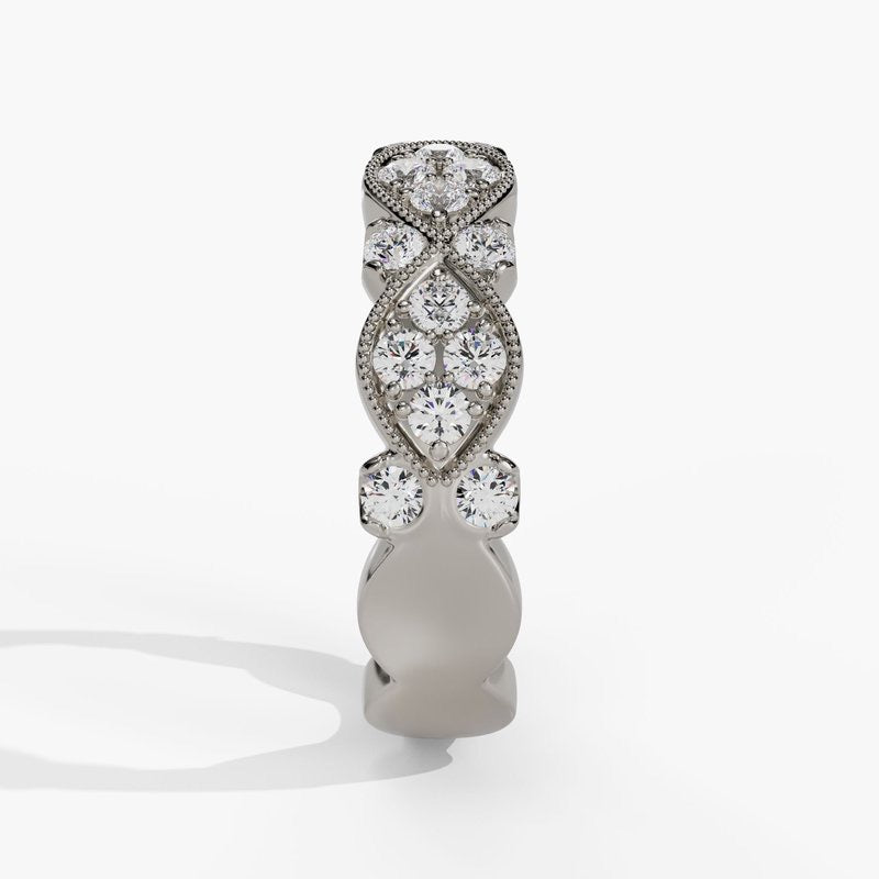 Marquise Station Diamond Fashion Band