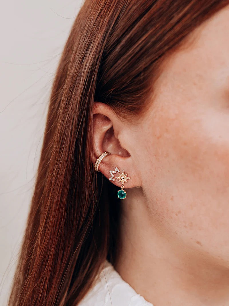 Aztec Zig Zag Earring Studs
