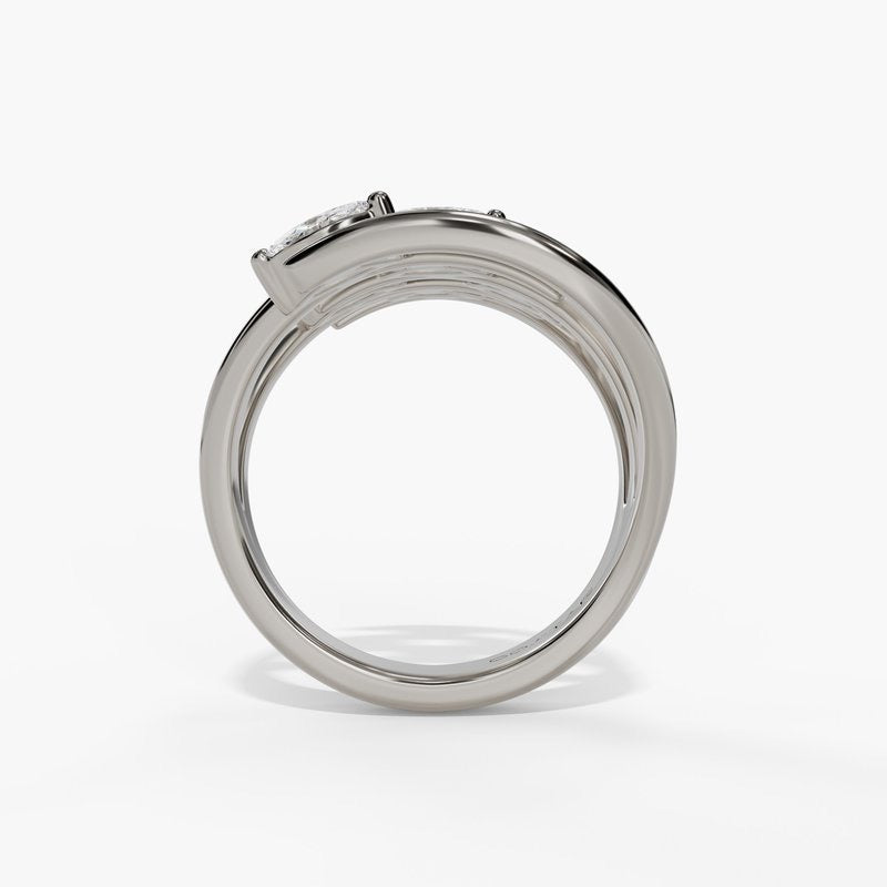 5 Marquise Multi-Row Gypsy Fashion Ring