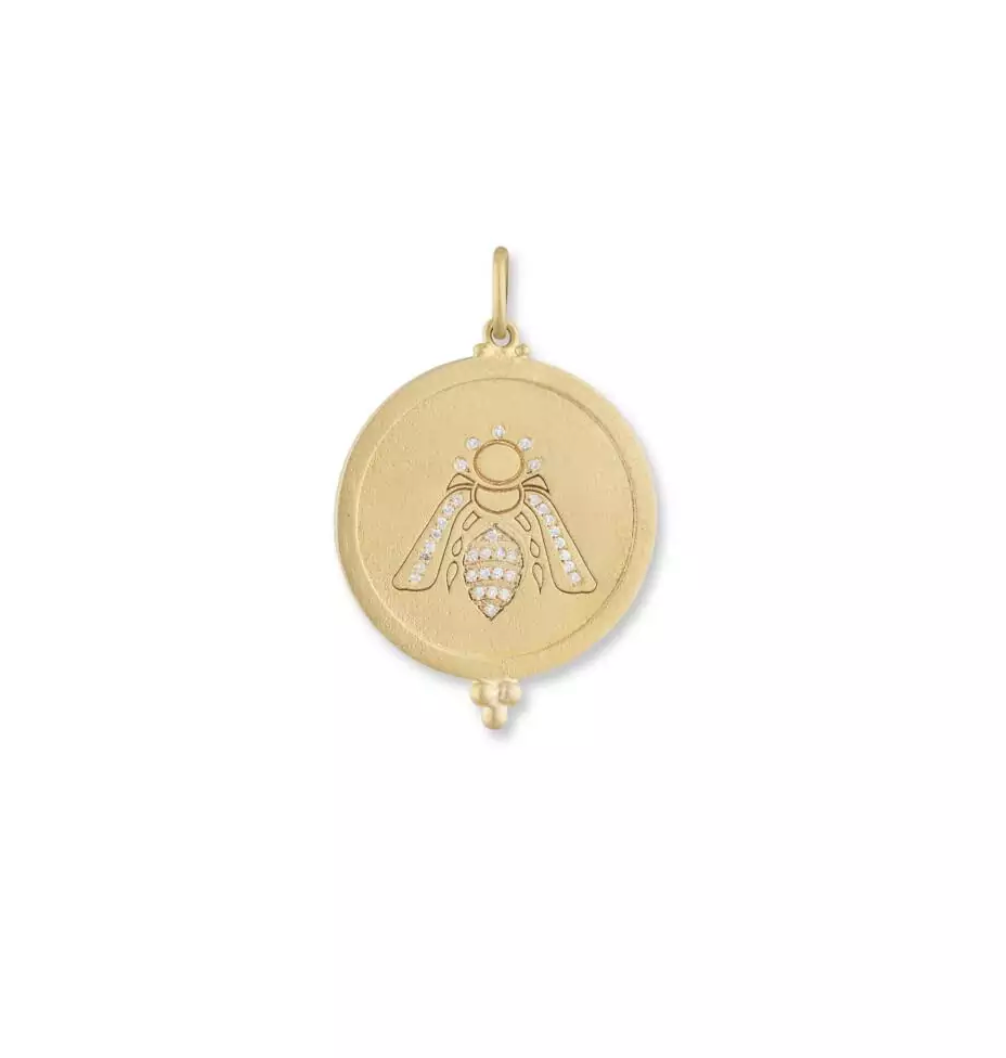 Diamond Bee Pendant