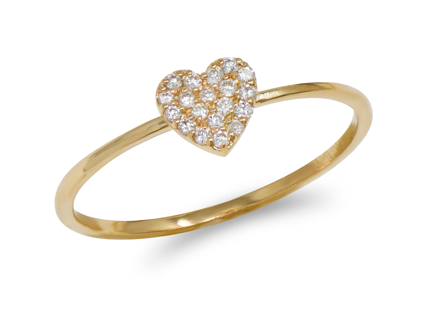 Love Letter Pave Heart Ring