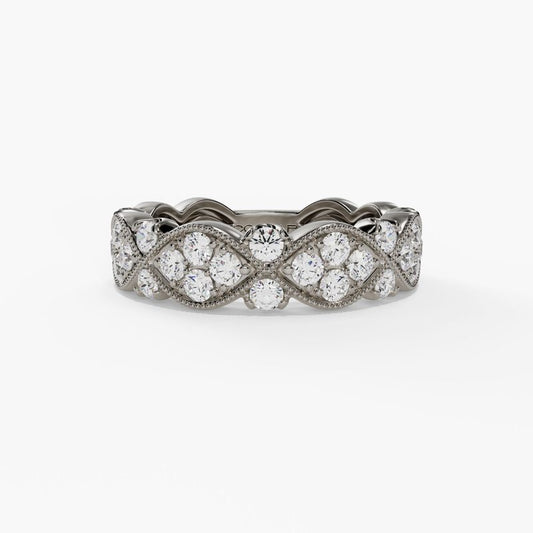 Marquise Station Diamond Fashion Band