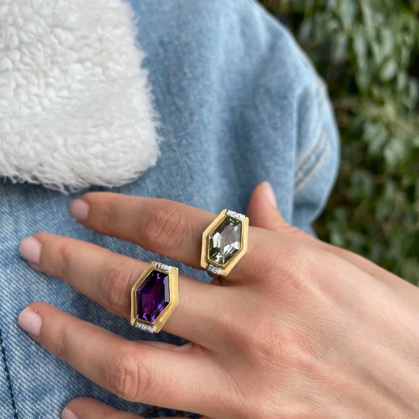 Violet Statement Ring