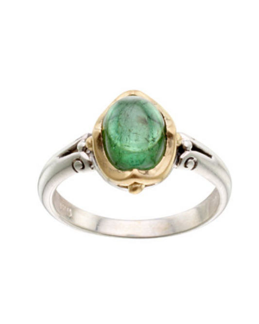 Steven Battelle Cupped Tourmaline Ring