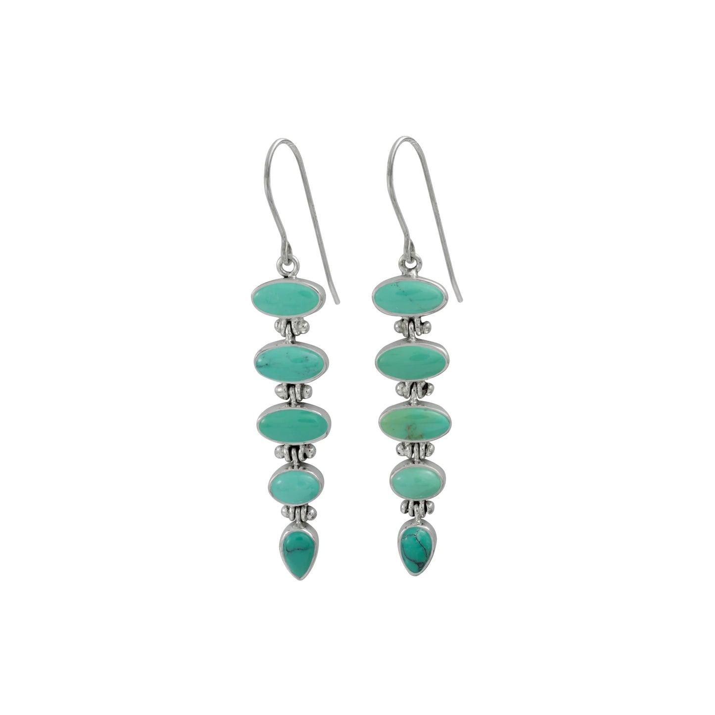 Stacked Turquoise Zen Earrings